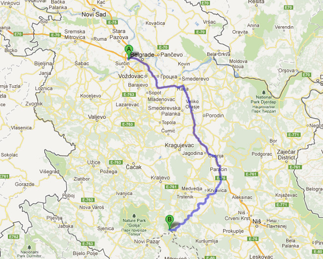 kopaonik mapa srbije Kako stići do ski centra | Skijališta Srbije kopaonik mapa srbije