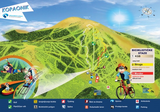 Kopaonik - summer map